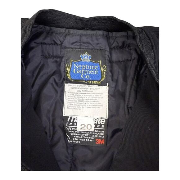 Neptune Garment Co Women’s Officers Bomber Jacket 20 2XL Black Thinsulate Liner - Picture 12 of 13